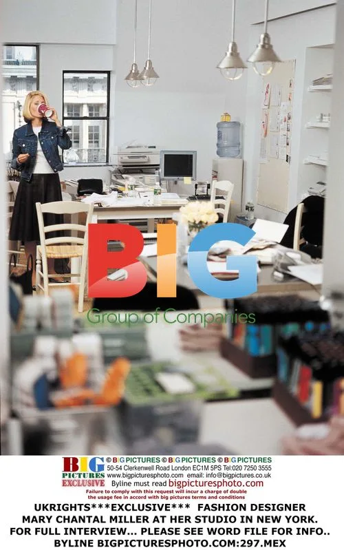Fashion designer Mary Chantal Miller at her studio in New York