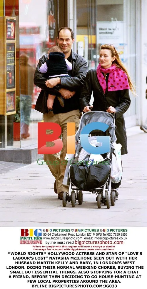 Natasha McIlhone and family out in London