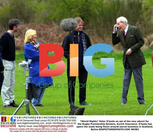 Peter O'Toole films Zurich Insurance ad in Scotland