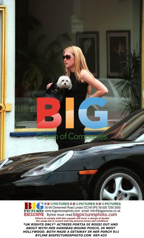 Portia Di Rossi with Pooch in W. Hollywood