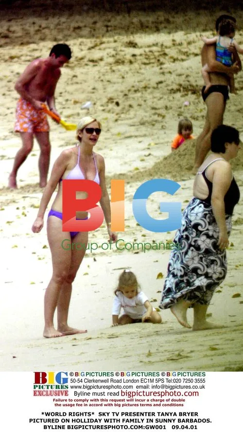 Tanya Bryer Pictured on Holiday with Family in Barbados