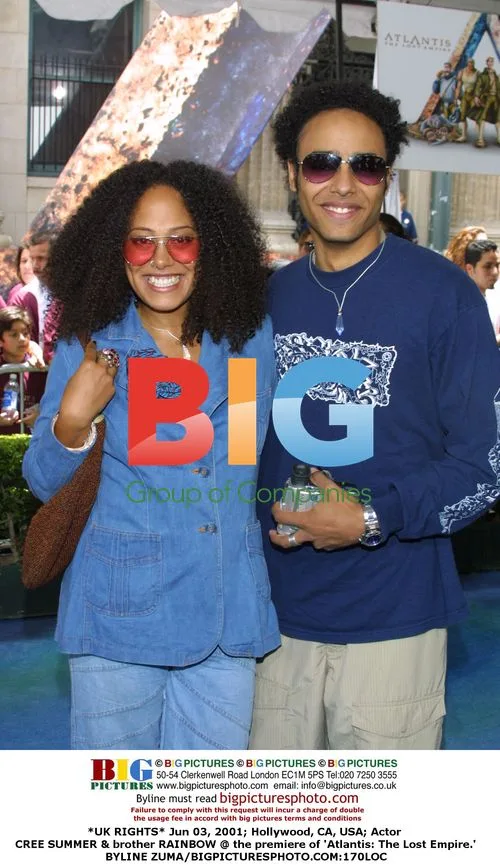 CREE SUMMER & brother RAINBOW at 'Atlantis' premiere