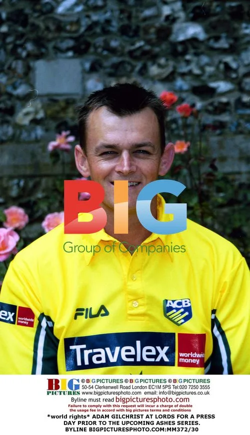 Adam Gilchrist at Lord's for Ashes press day
