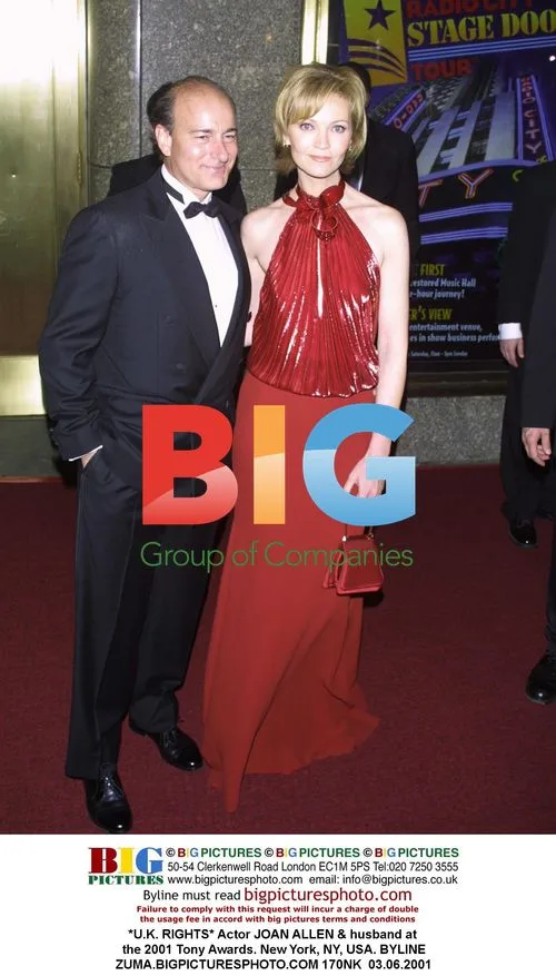 JOAN ALLEN & husband at 2001 Tony Awards