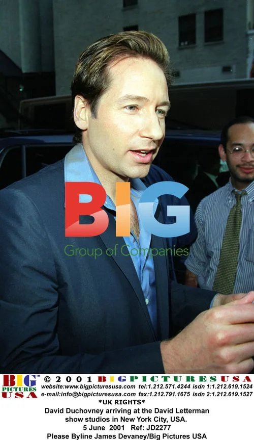 David Duchovney at David Letterman Show