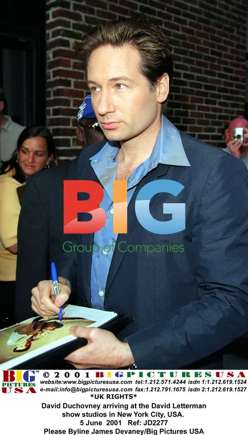 David Duchovney at Letterman Show