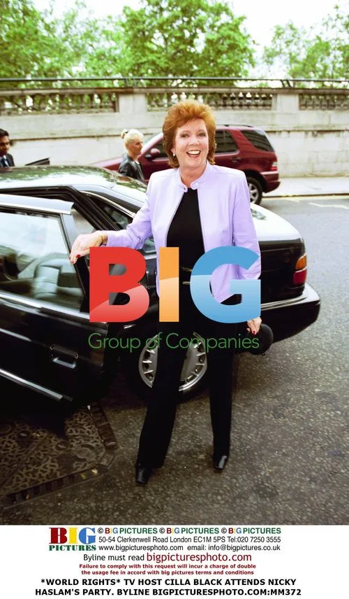 TV HOST CILLA BLACK ATTENDS NICKY HASLAM'S PARTY