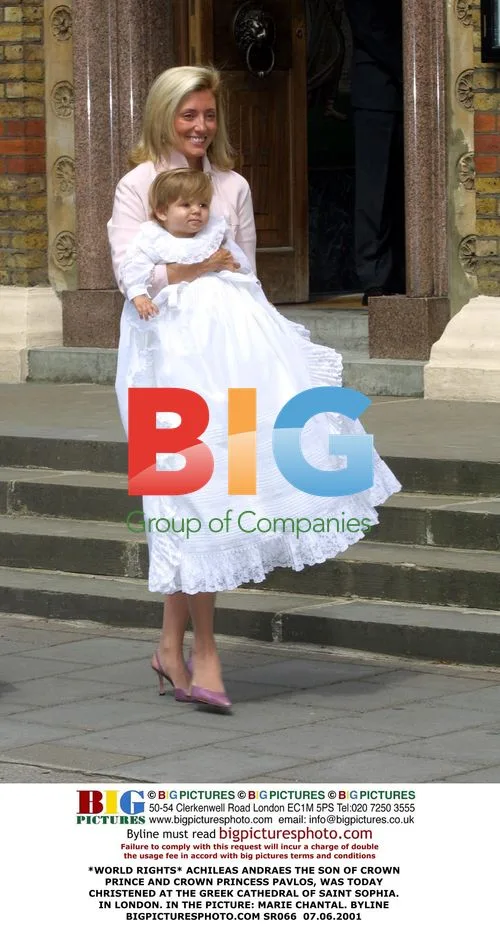 Christening of Achileas Andraes, son of Crown Prince and Crown Princess Pavlos