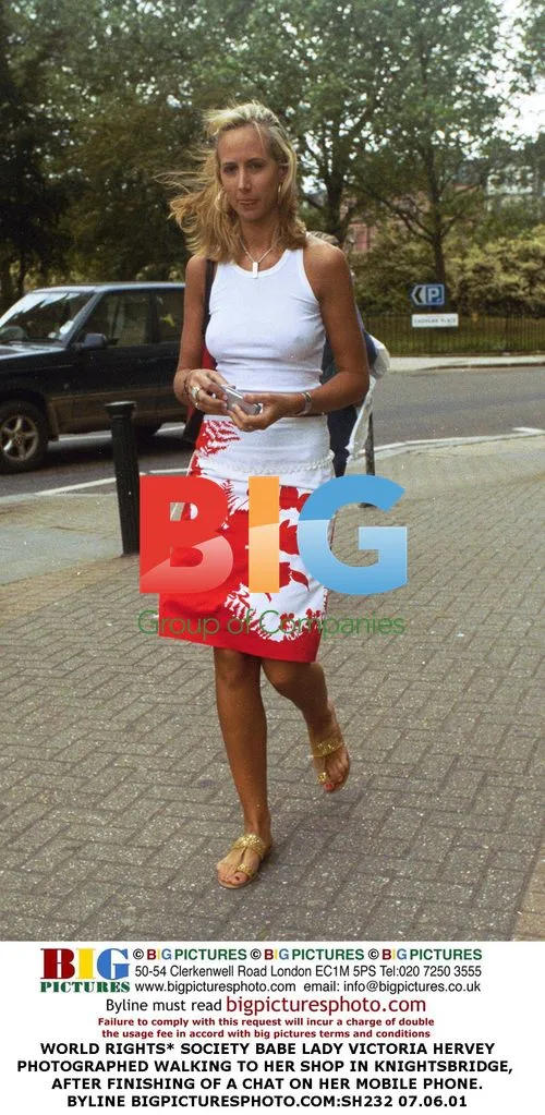 Lady Victoria Hervey in Knightsbridge