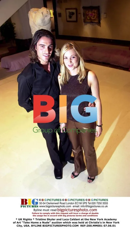 Tristine Skyler and Luca Caldani at Christie's Auction