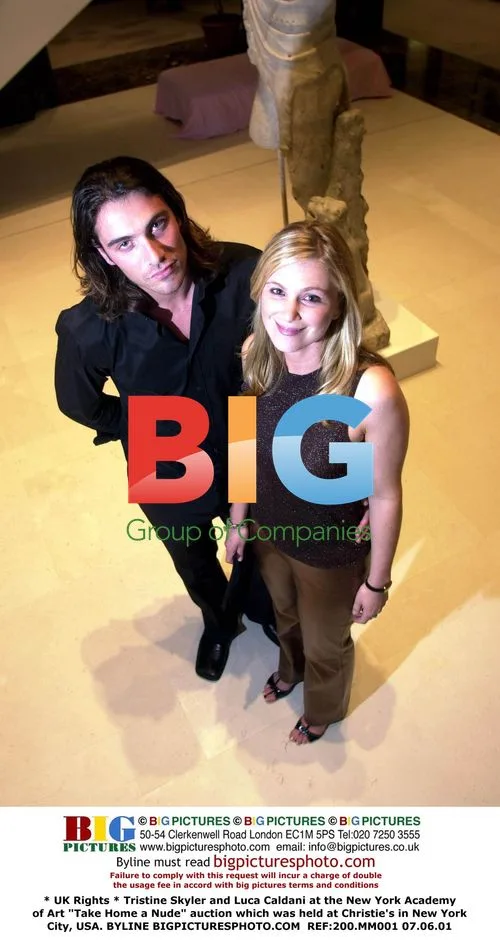 Tristine Skyler and Luca Caldani at Christie's Auction