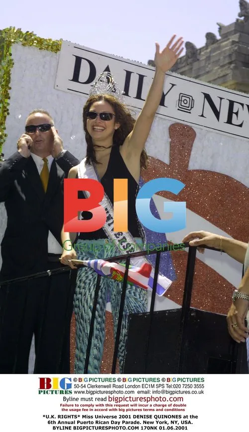 Miss Universe 2001 DENISE QUINONES at Puerto Rican Day Parade