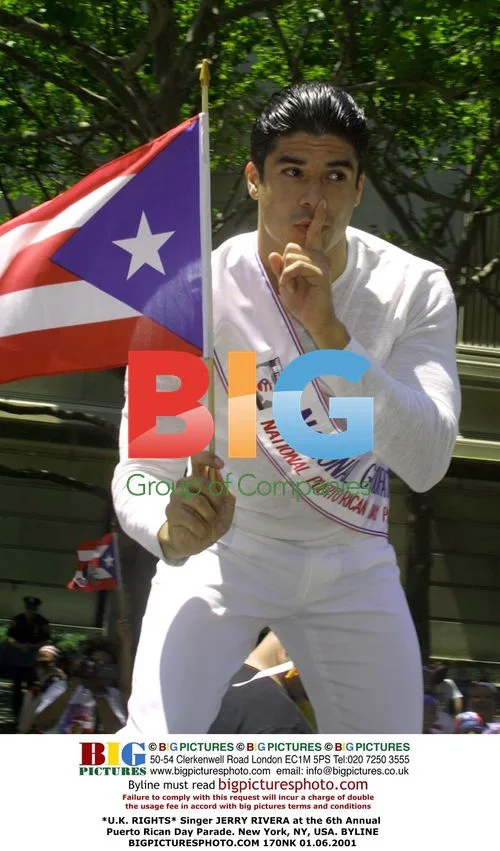 Singer JERRY RIVERA at Puerto Rican Day Parade