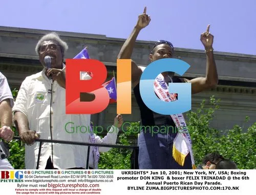 Don King & boxer Felix Trinidad at Puerto Rican Day Parade