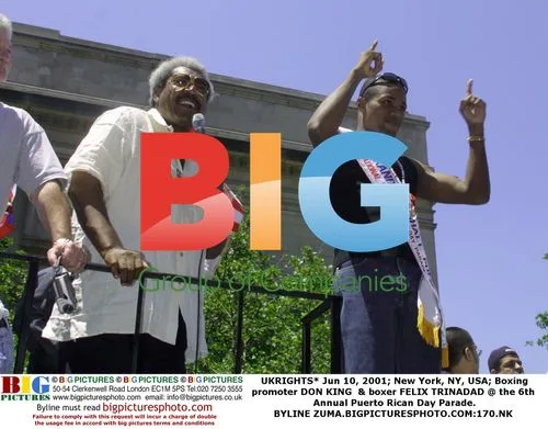 Don King and Felix Trinidad at Puerto Rican Day Parade