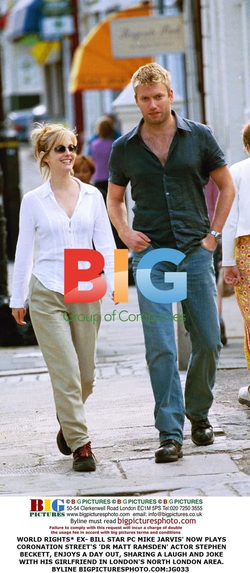 Stephen Beckett with Girlfriend in London