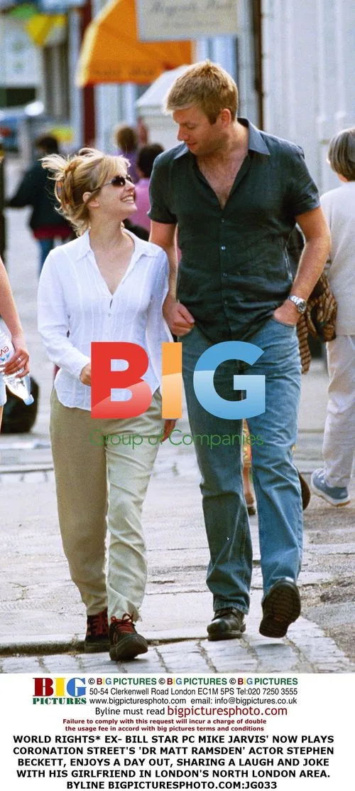 Stephen Beckett and Girlfriend in North London