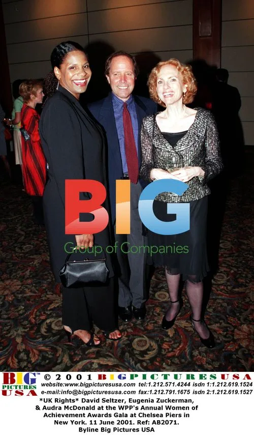 David Seltzer, Eugenia Zuckerman, & Audra McDonald at WPP Awards Gala