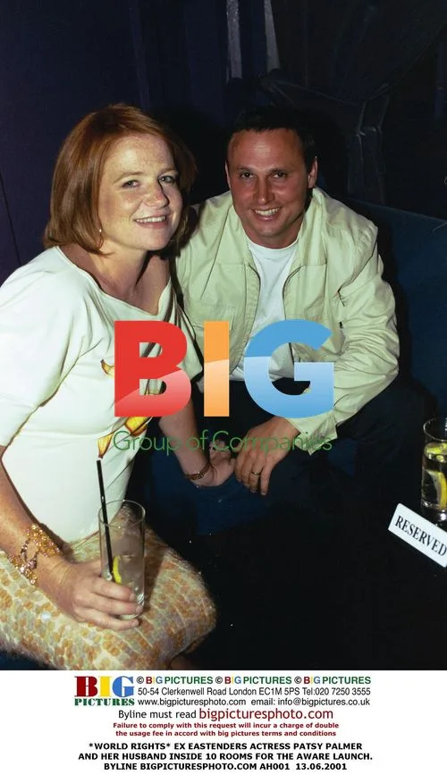 Patsy Palmer and Husband at Aware Launch