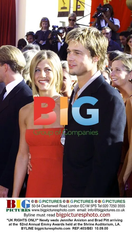 Jennifer Aniston and Brad Pitt at Emmy Awards