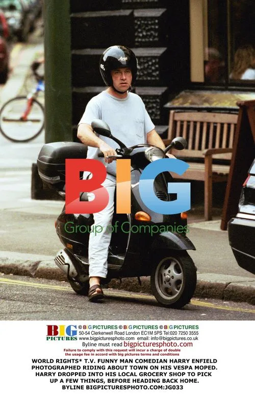 Harry Enfield Rides Moped