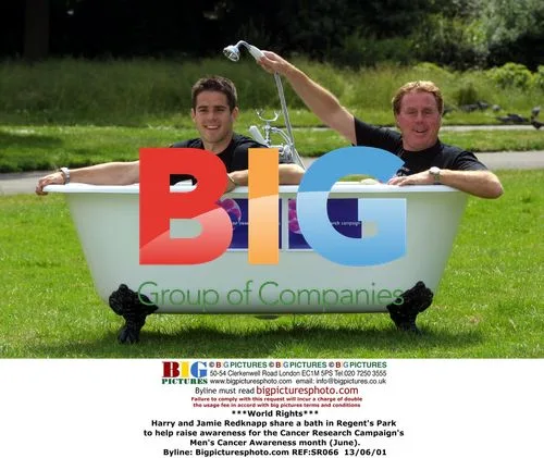 Harry and Jamie Redknapp take a bath