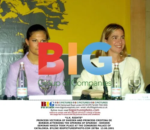 Princesses Victoria and Cristina at Spanish-Sweden Seminar