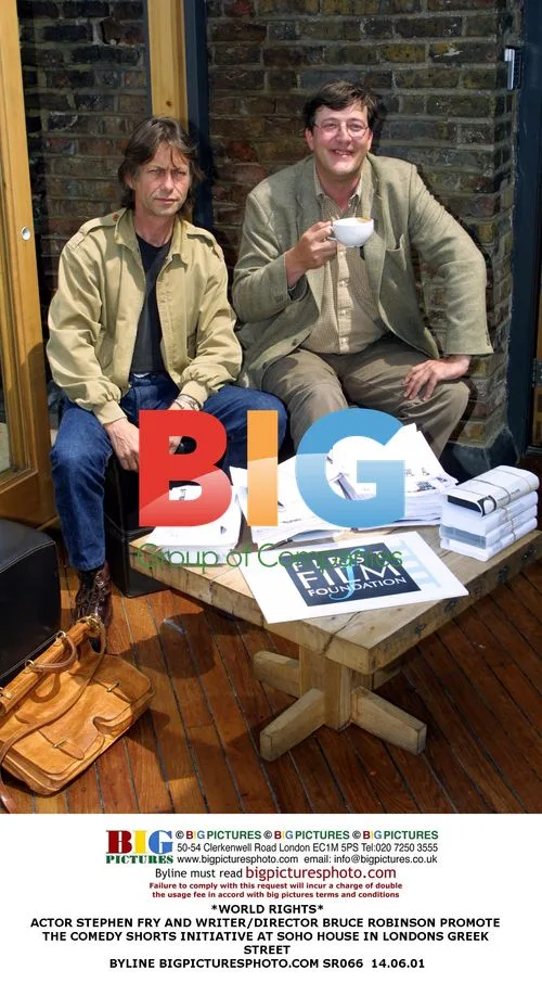 Stephen Fry and Bruce Robinson at Soho House
