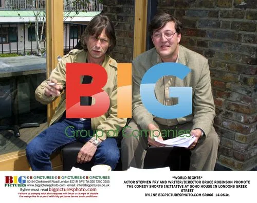 Stephen Fry and Bruce Robinson at Soho House