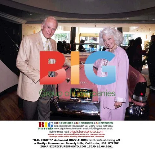 Buzz Aldrin shows off Marilyn Monroe car