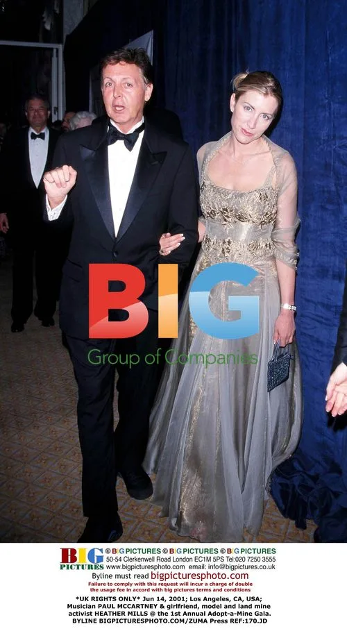 Paul McCartney and Heather Mills at Adopt-a-Mine Gala