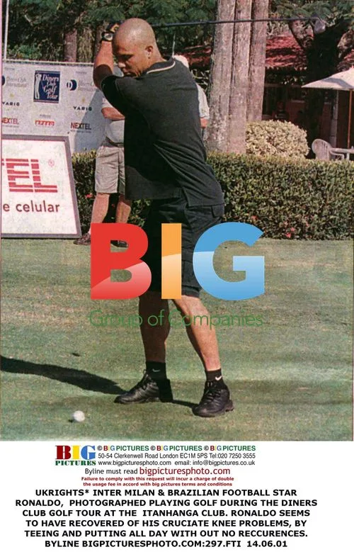 Ronaldo Playing Golf During Diners Club Tour