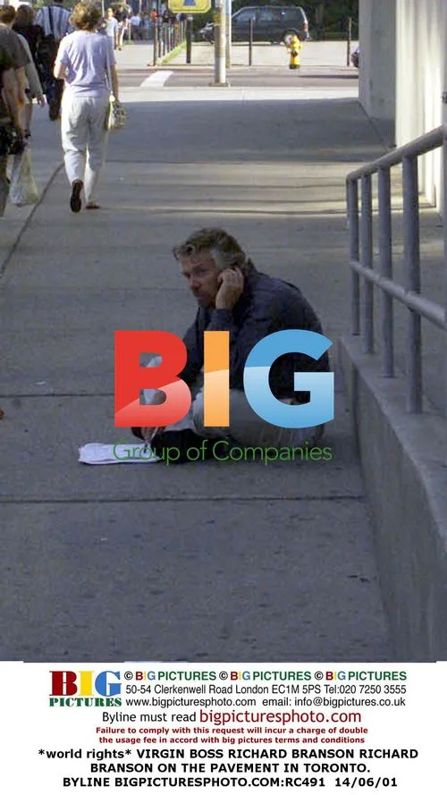 Richard Branson on Pavement in Toronto