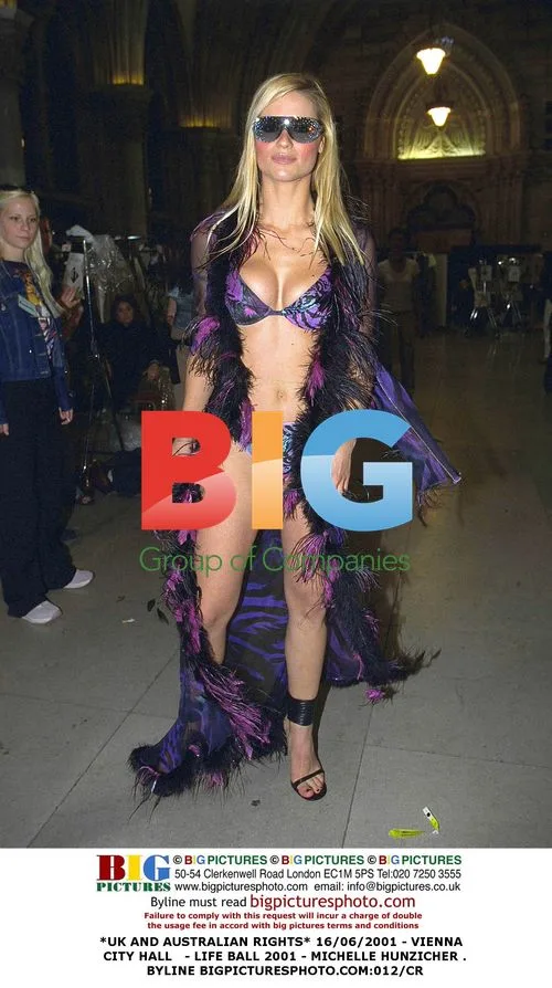 Michelle Hunzicher at Life Ball 2001 in Vienna
