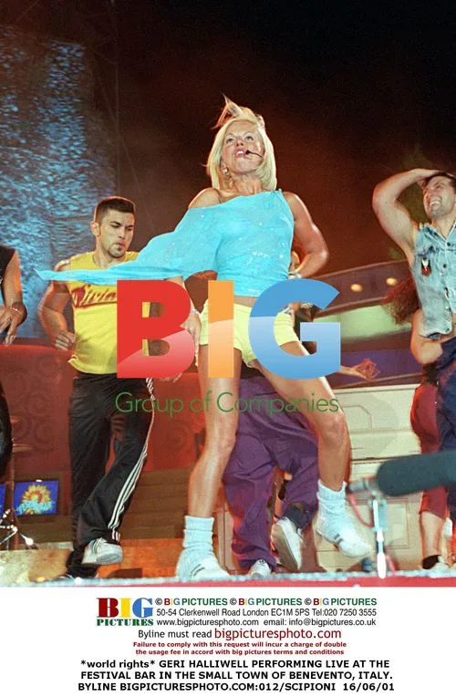 Geri Halliwell Performing Live in Benevento, Italy