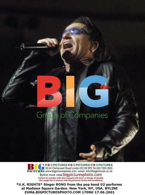 BONO from U2 performs at Madison Square Garden