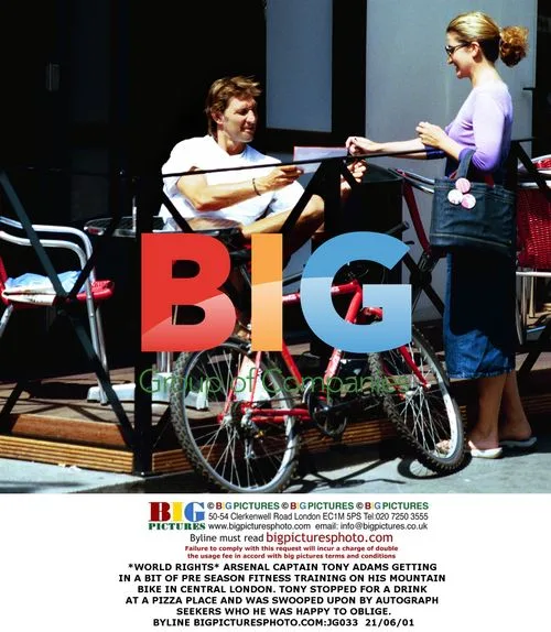 Arsenal Captain Tony Adams Bike Training