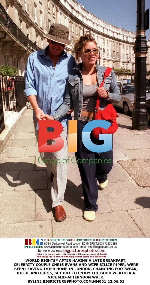 Chris Evans and Billie Piper seen on walk