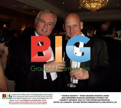 Martin Lewis and Duncan Goodhew at Charity Awards 2001