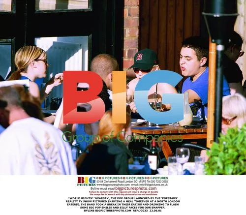 HEARSAY Pop Group Pictured at London Eatery