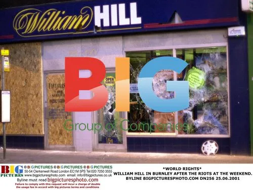 WILLIAM HILL IN BURNLEY AFTER RIOTS