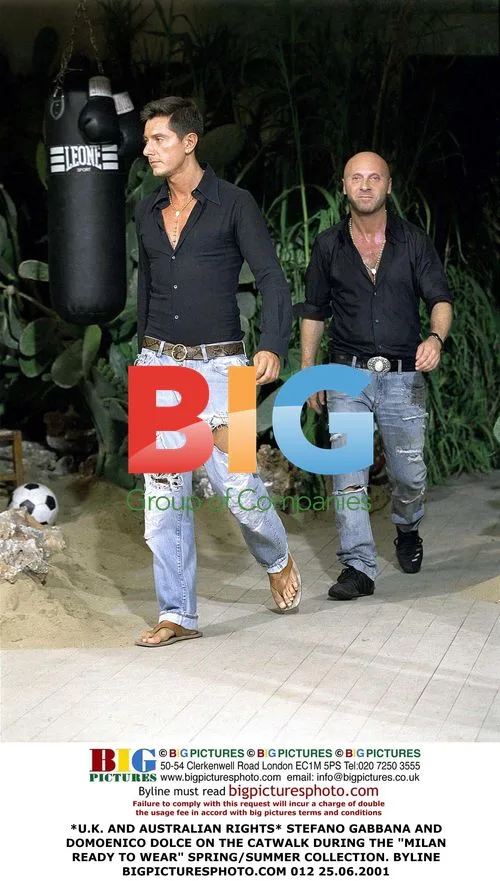 Stefano Gabbana and Domenico Dolce at Milan Fashion Week