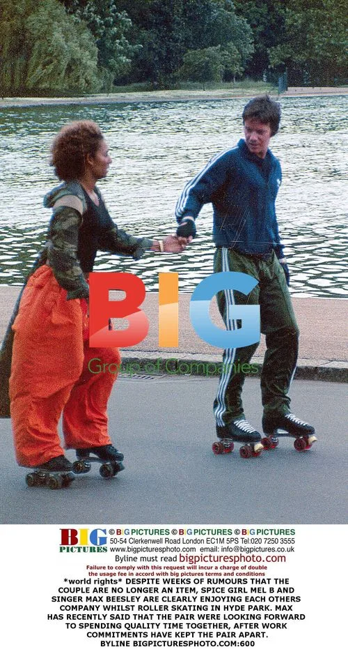 Mel B and Max Beesley Roller Skating in Hyde Park