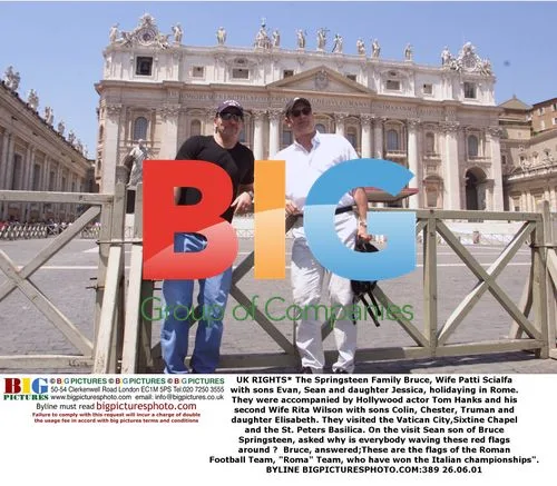 Bruce Springsteen's Family in Rome with Tom Hanks