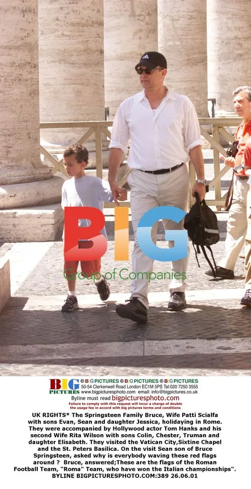 The Springsteen Family Vacationing in Rome with Tom Hanks