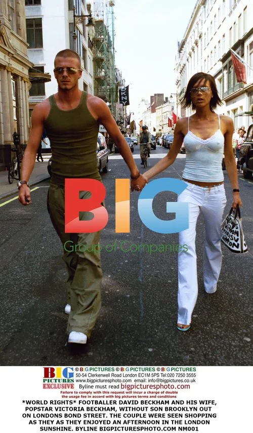 David and Victoria Beckham Shopping in London