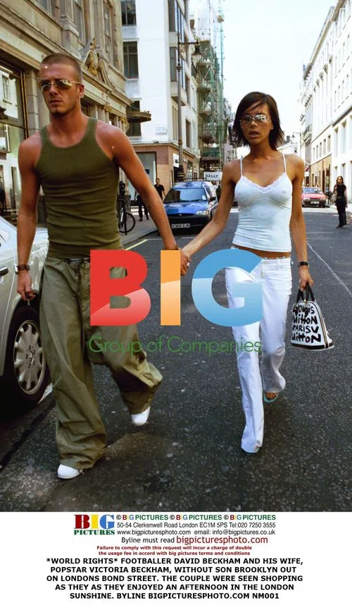 David and Victoria Beckham shopping in London