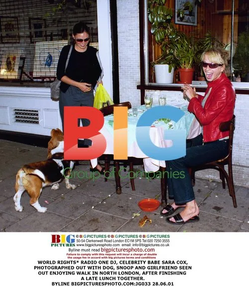 Sara Cox Out with Dog & Snoop