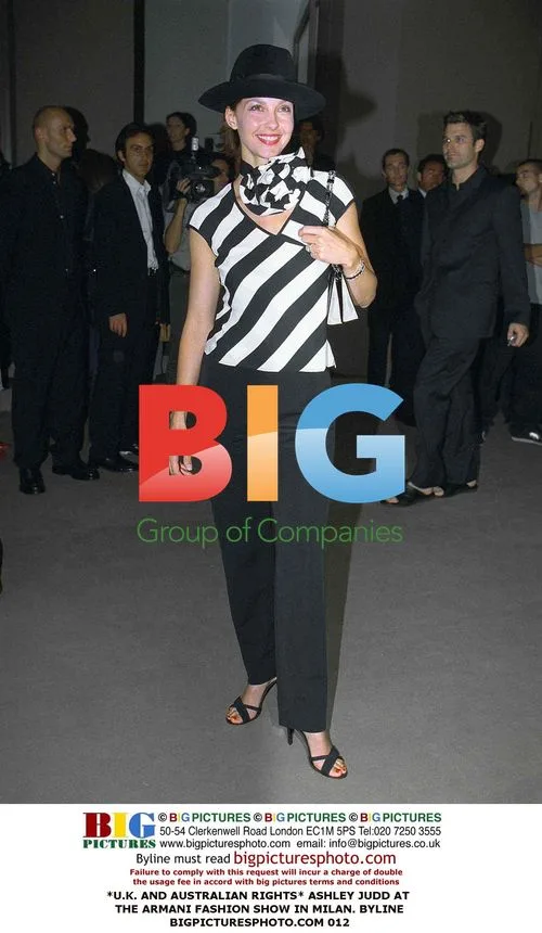Ashley Judd at Armani Fashion Show in Milan