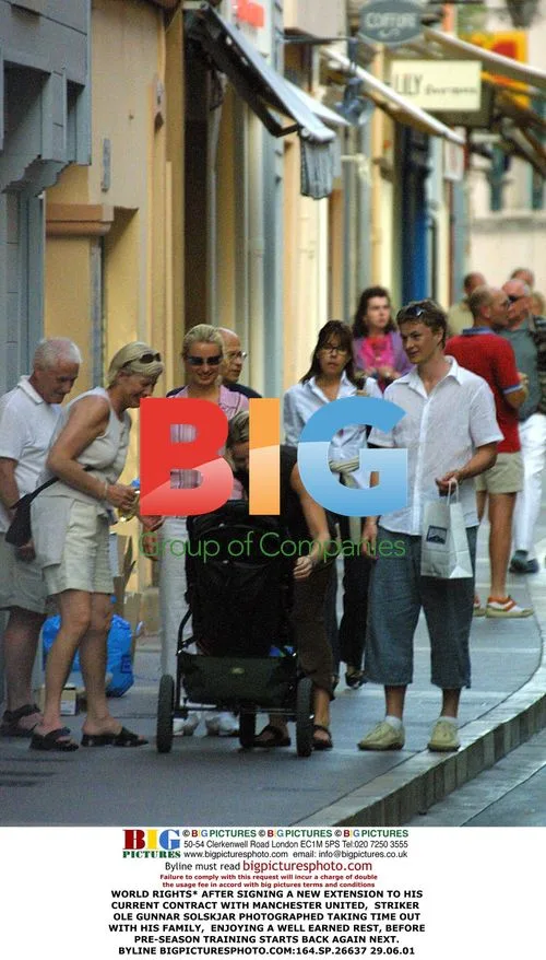 Ole Gunnar Solskjaer with Family
